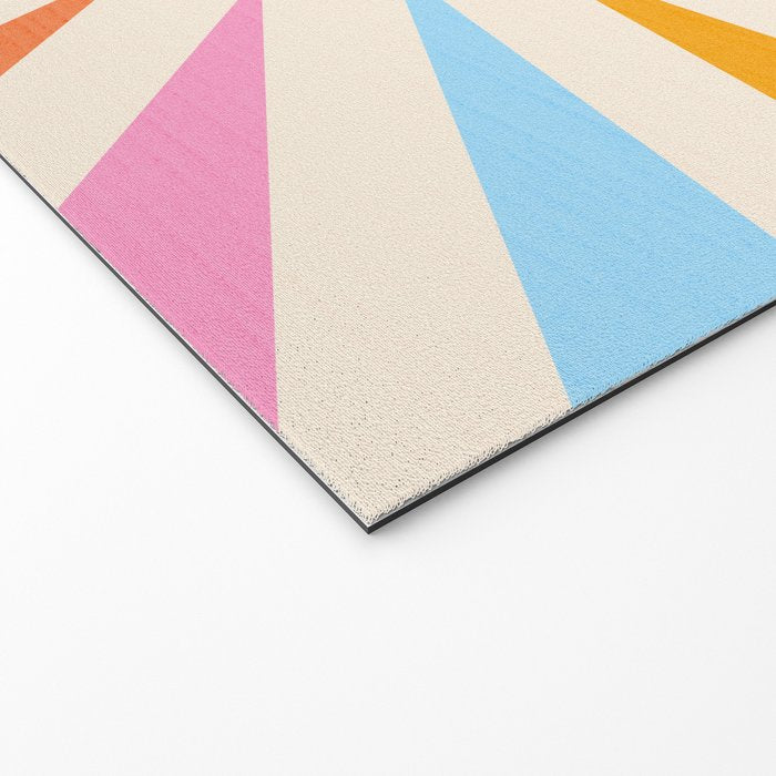 Good Vibes Only - Retro colourful Sunburst  Welcome Mat Gallery Image 2