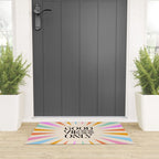 Good Vibes Only - Retro colourful Sunburst  Welcome Mat Gallery Image 3