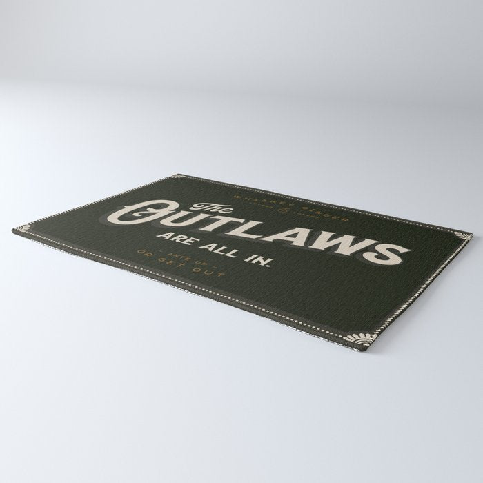The Outlaws Are All In: Ante Up Or Get Out! Rug Gallery Image 3