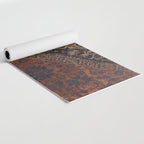 Boho Chic Dark VII // 17th Century Colorful Medallion Red Blue Green Brown Ornate Accent Rug Pattern Yoga Mat Gallery Image 2