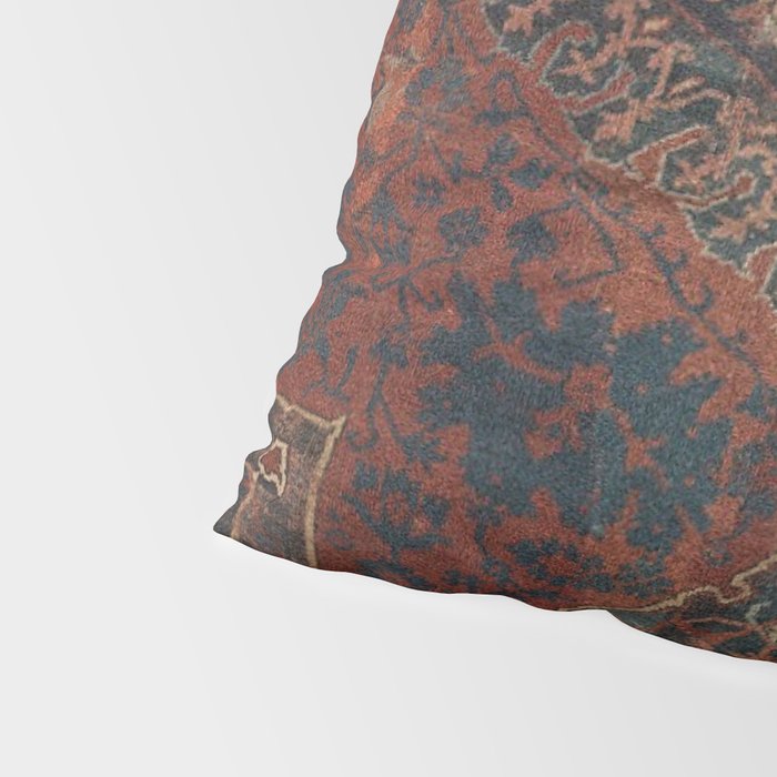 Boho Chic Dark VII // 17th Century Colorful Medallion Red Blue Green Brown Ornate Accent Rug Pattern Pillow Sham Gallery Image 4