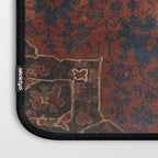 Boho Chic Dark VII // 17th Century Colorful Medallion Red Blue Green Brown Ornate Accent Rug Pattern Laptop Sleeve Gallery Image 3