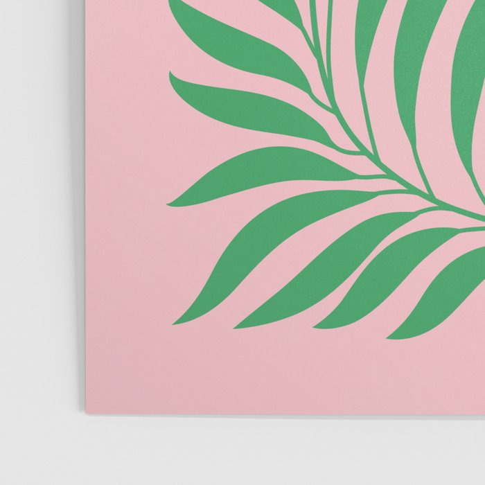 Two Ferns: Azalea & Ocean Green Poster Gallery Image 3