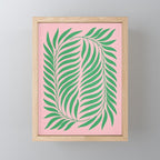 Two Ferns: Azalea & Ocean Green Mini Art Print Gallery Image 1