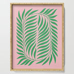 Two Ferns: Azalea & Ocean Green Serving Tray Gallery Image 1