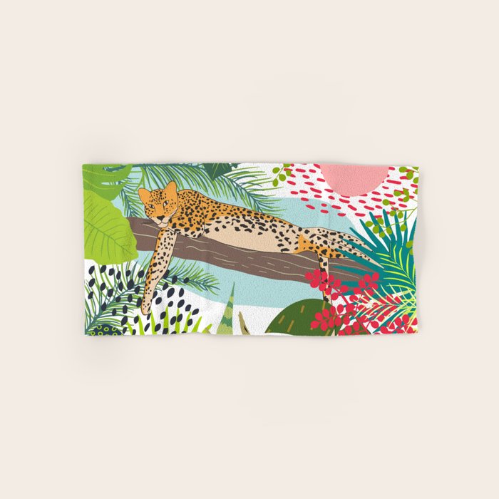 Colorful Jungle Cheetah Print Towels Gallery Image 1