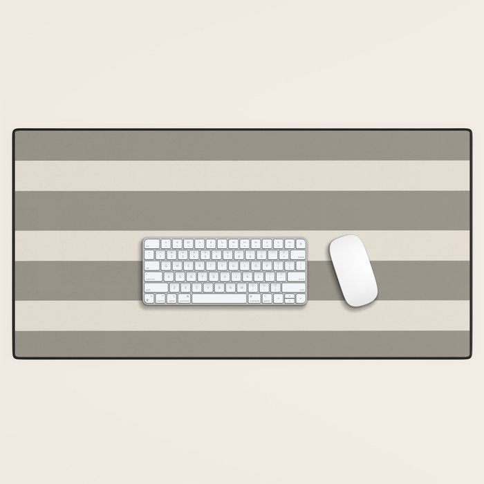 Neutral Maxi Stripes Desk Mat Gallery Image 1