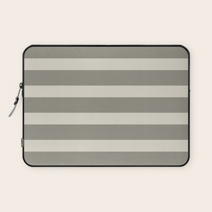 Neutral Maxi Stripes Laptop Sleeve Gallery Image 1