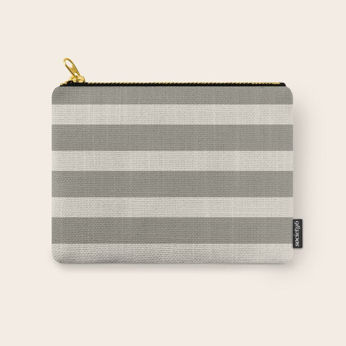 Neutral Maxi Stripes Carry All Pouch Gallery Image 1