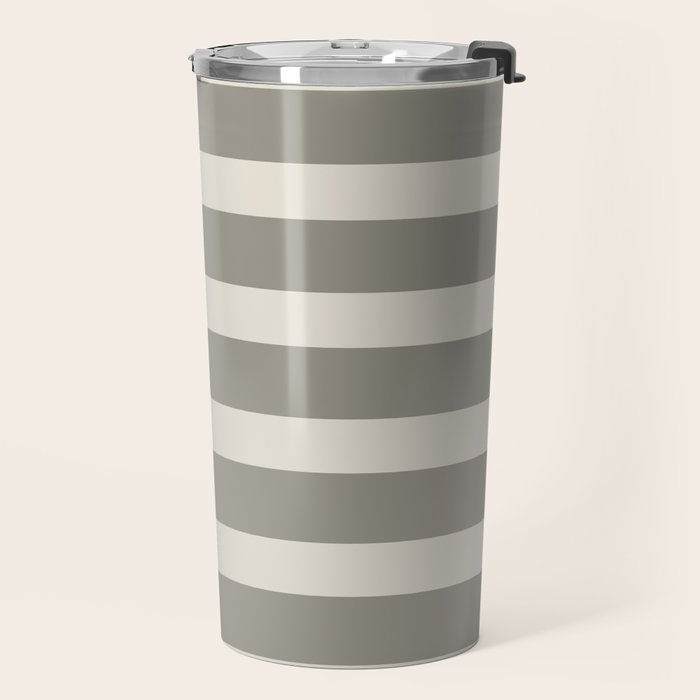 Neutral Maxi Stripes Travel Mug Gallery Image 2