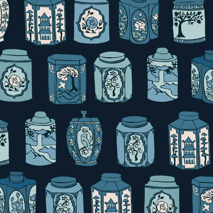 Chinese Tea {Blue Willow Dark} Coffee Mug Gallery Image 2