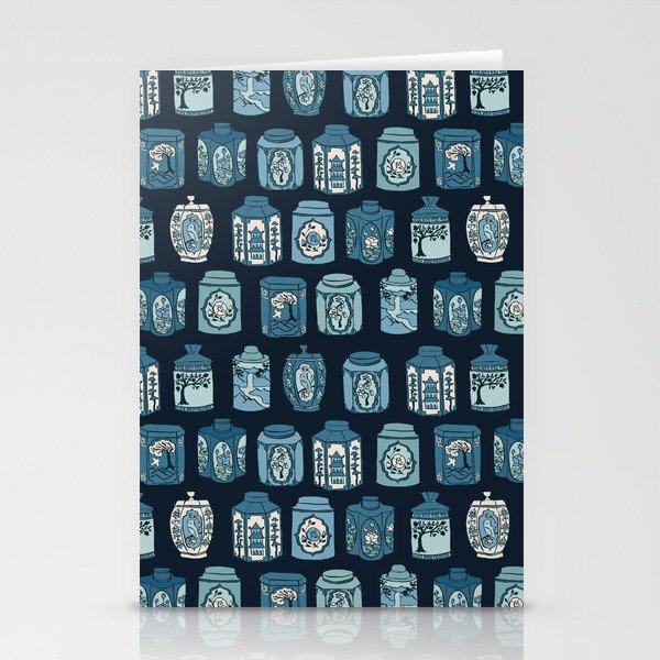 Chinese Tea {Blue Willow Dark} Stationery Card Gallery Image 1