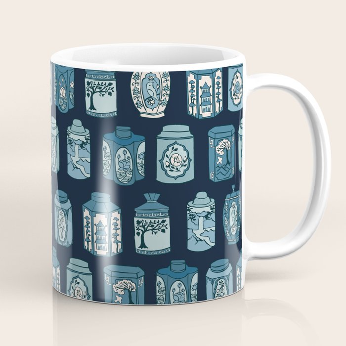 Chinese Tea {Blue Willow Dark} Coffee Mug Gallery Image 1