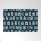 Chinese Tea {Blue Willow Dark} Welcome Mat Gallery Image 1