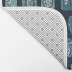Chinese Tea {Blue Willow Dark} Bath Mat Gallery Image 2