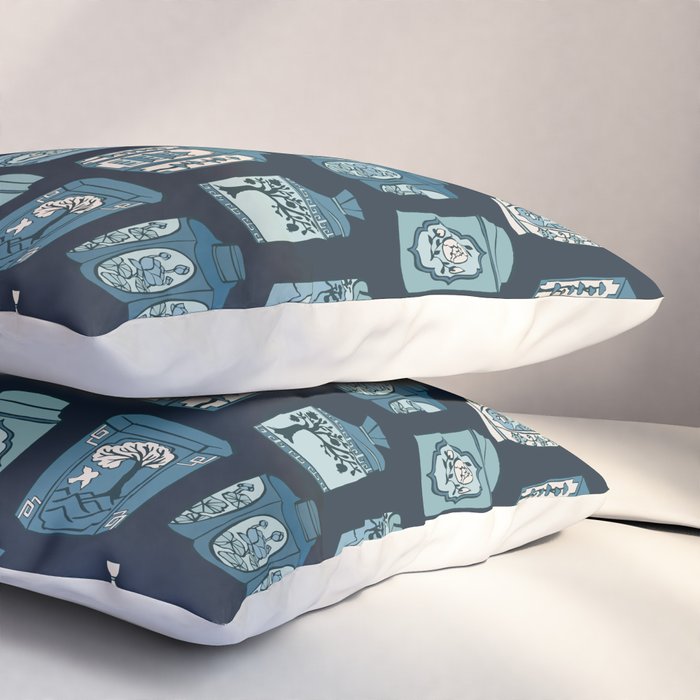Chinese Tea {Blue Willow Dark} Pillow Sham Gallery Image 3