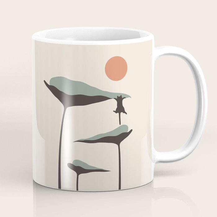 Cat and Plant 30 Coffee Mug Gallery Image 1