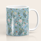 Chinoiserie Peacock teal greens florals oriental Coffee Mug Gallery Image 1