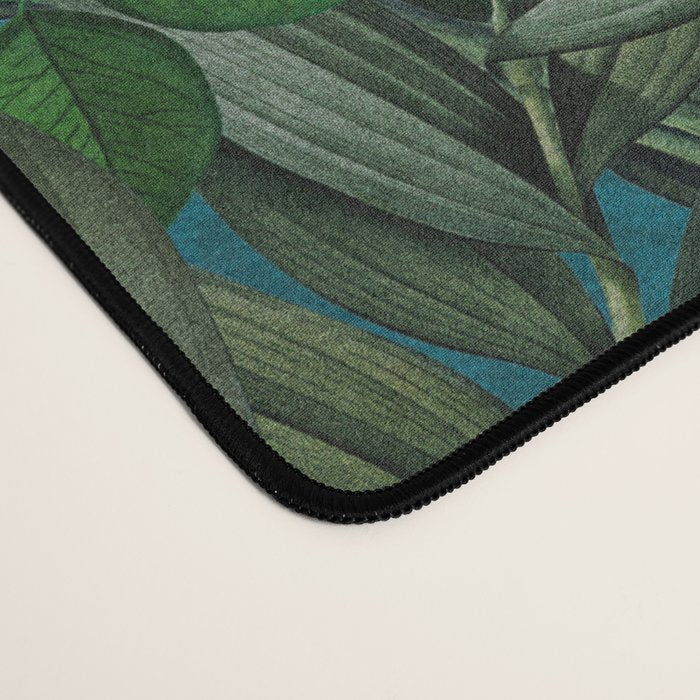 Vintage Tropical Peacock Bird Rainforest Jungle  Desk Mat Gallery Image 4