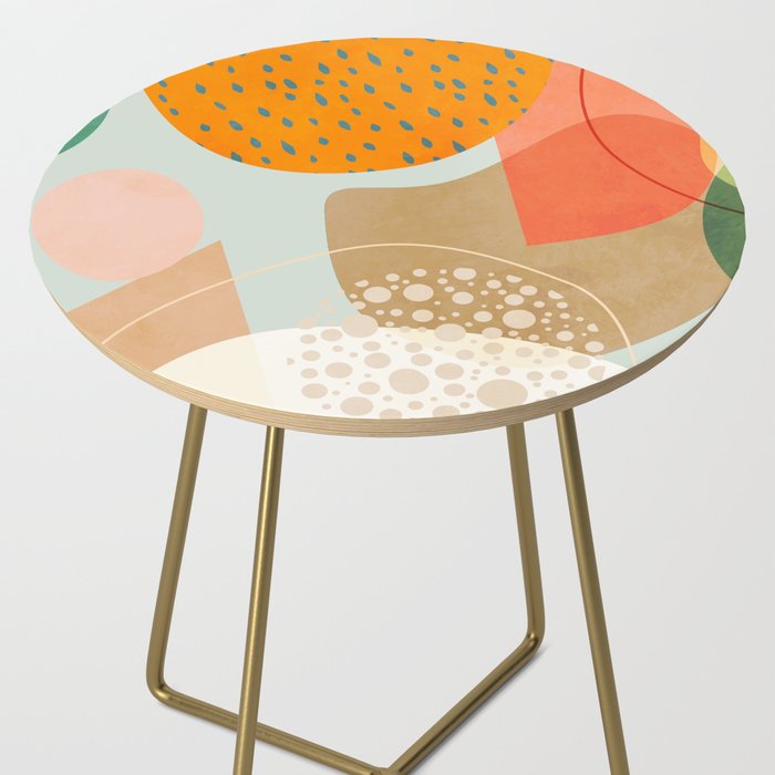 mid century modern abstract design III Side Table Gallery Image 2