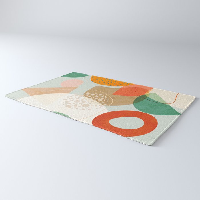 mid century modern abstract design III Rug Gallery Image 3