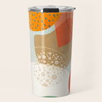 mid century modern abstract design III Travel Mug Gallery Image 1