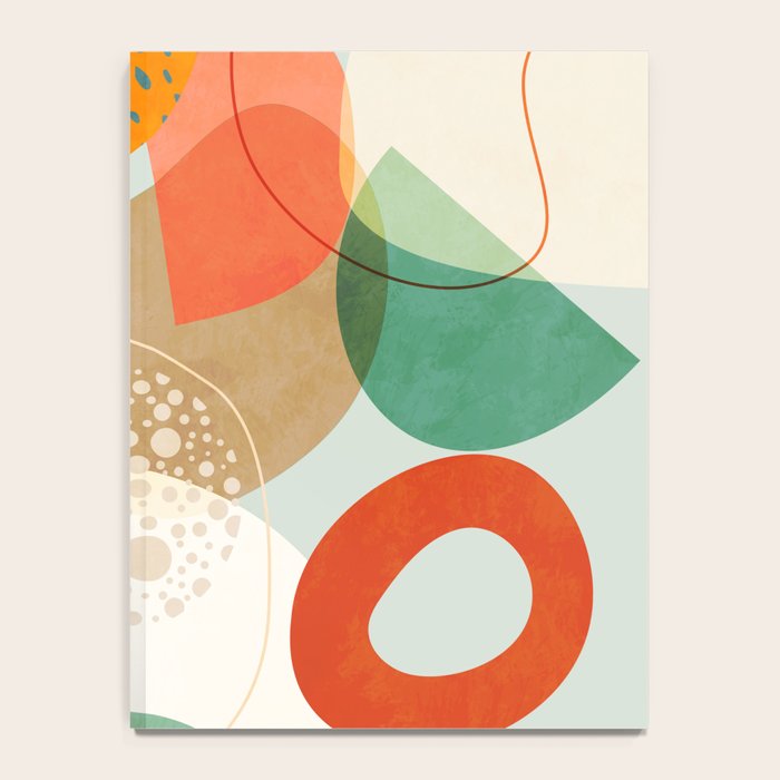 mid century modern abstract design III Notebook Gallery Image 4