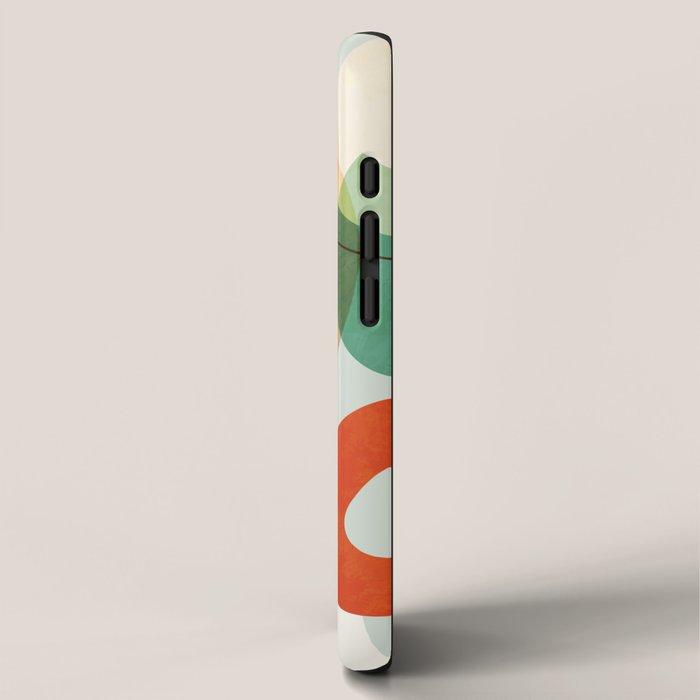 mid century modern abstract design III iPhone Case Gallery Image 2