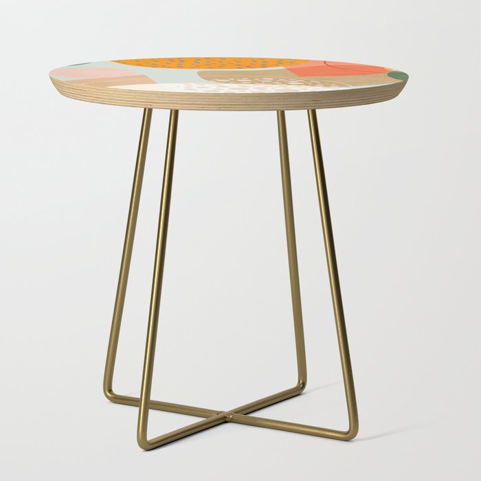 mid century modern abstract design III Side Table Gallery Image 1
