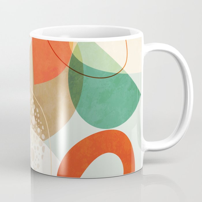 mid century modern abstract design III Coffee Mug Gallery Image 1
