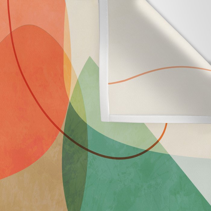 mid century modern abstract design III Wall Tapestry Gallery Image 3