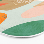 mid century modern abstract design III Bath Mat Gallery Image 3
