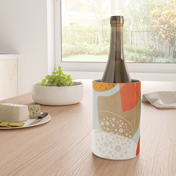 mid century modern abstract design III Wine Chiller Gallery Image 4
