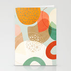 mid century modern abstract design III Stationery Card Gallery Image 2