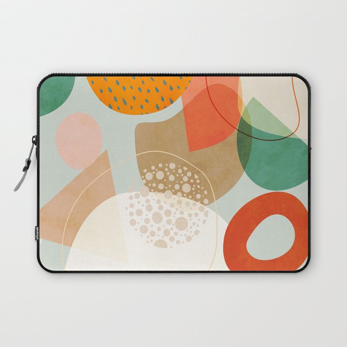 mid century modern abstract design III Laptop Sleeve Gallery Image 1