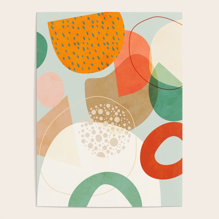mid century modern abstract design III Poster Gallery Image 4