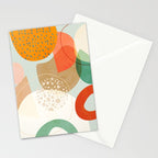 mid century modern abstract design III Stationery Card Gallery Image 2