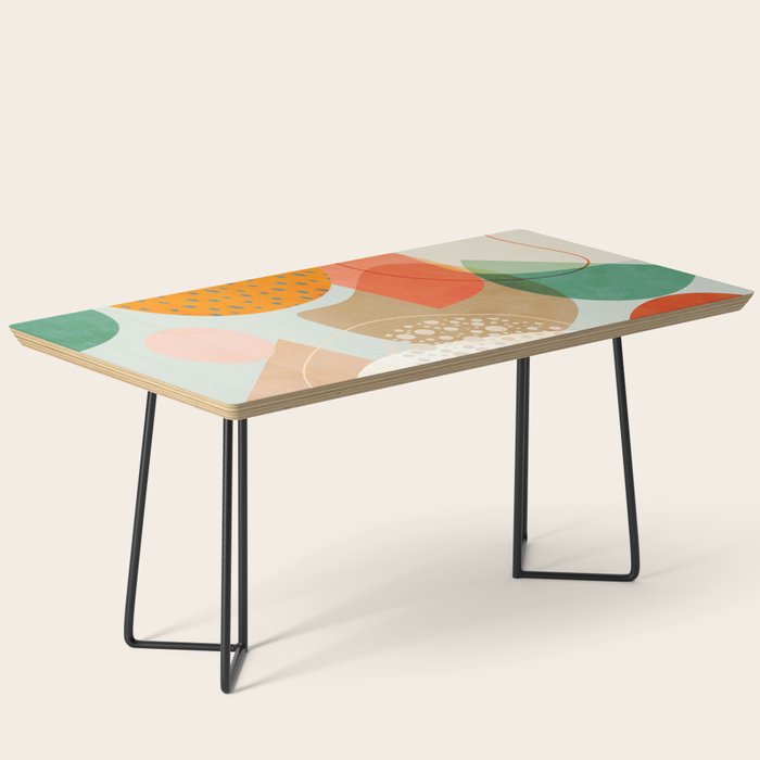 mid century modern abstract design III Coffee Table Gallery Image 1