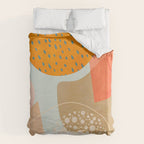 mid century modern abstract design III Duvet Cover Gallery Image 6