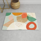 mid century modern abstract design III Rug Gallery Image 1