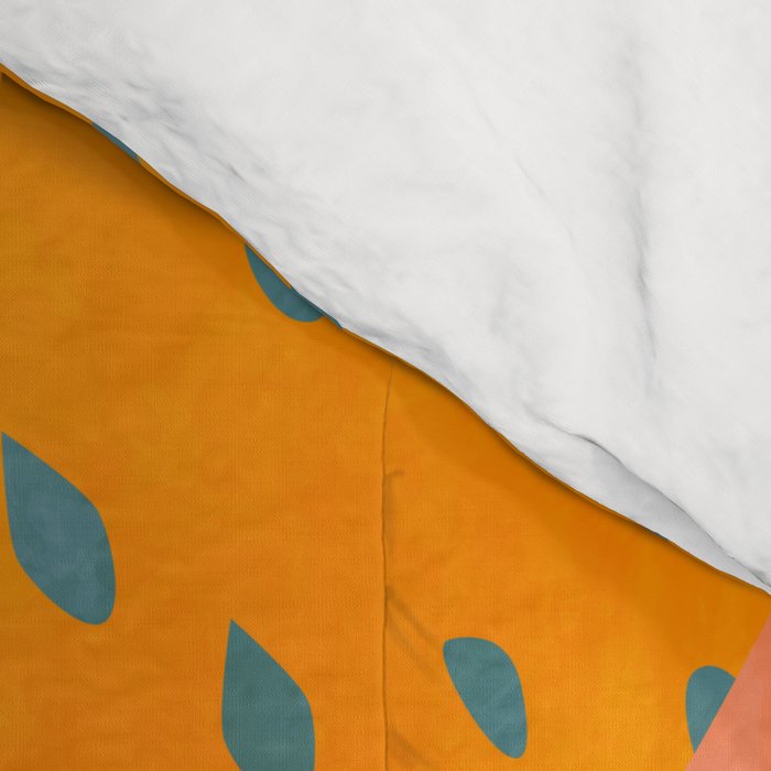 mid century modern abstract design III Comforter Gallery Image 4