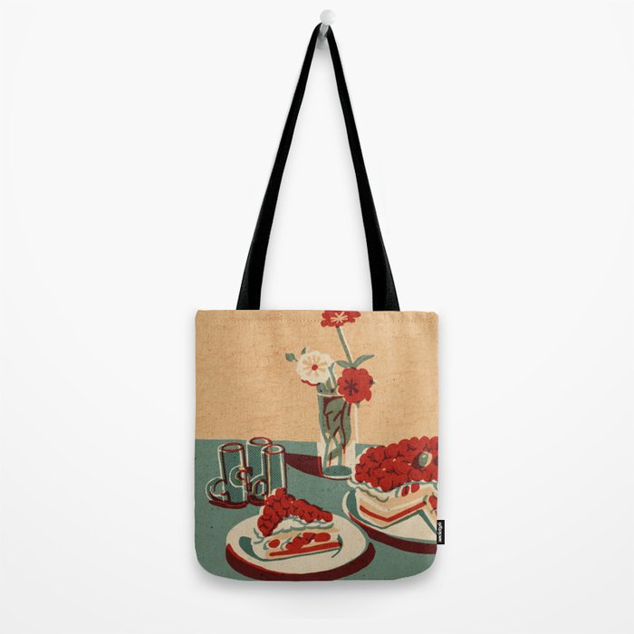 Flower and Cake Tote Bag Gallery Image 2
