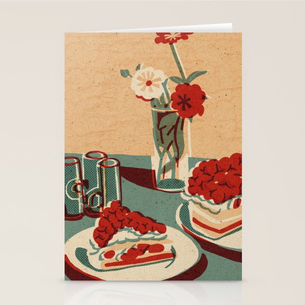 Flower and Cake Stationery Card Gallery Image 2