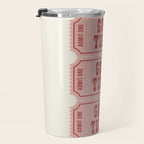 Good Times Retro Ticket, Pink Aesthetic Travel Mug Gallery Image 3
