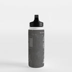 Fire Truck Patent - Fireman Art - Black Chalkboard Water Bottle Gallery Image 3