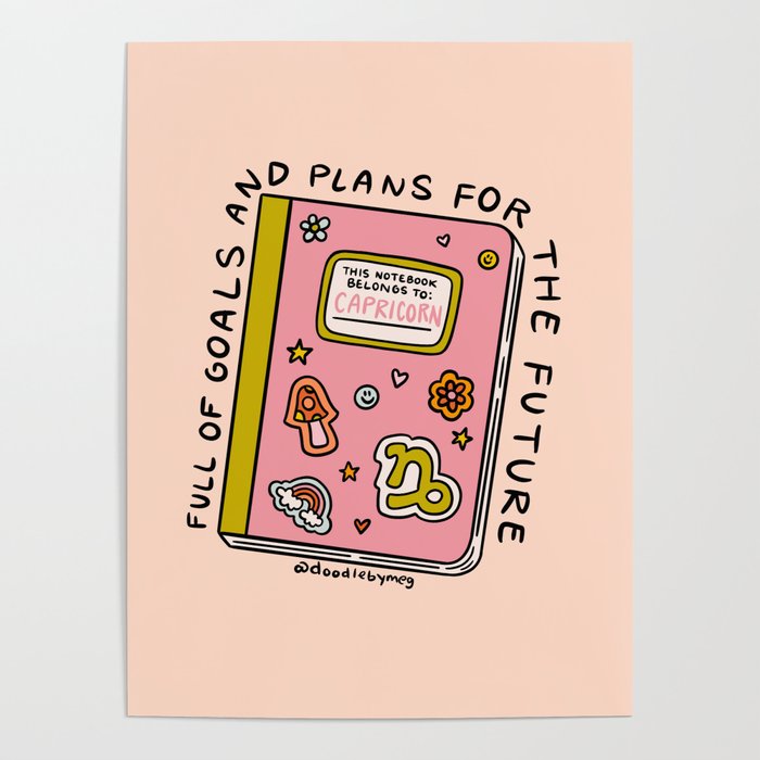 Capricorn Notebook Poster Gallery Image 1