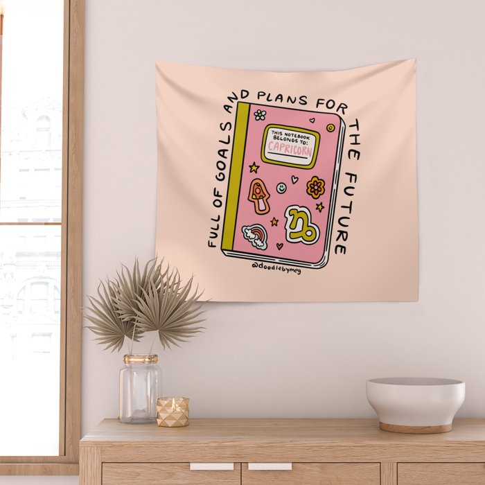 Capricorn Notebook Wall Tapestry Gallery Image 2