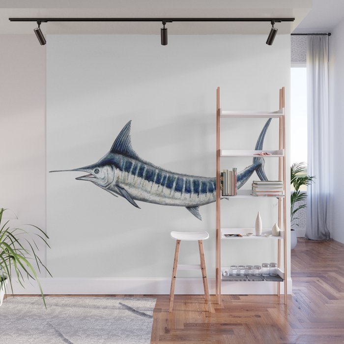 Blue Marlin (Makaira nigricans) Wall Mural Gallery Image 1