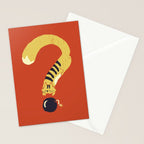 Question Mark (Curiosity Kills The Cat) Stationery Card Gallery Image 2