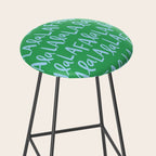 Fa La La . Bold green and winter blue  Stool Gallery Image 2